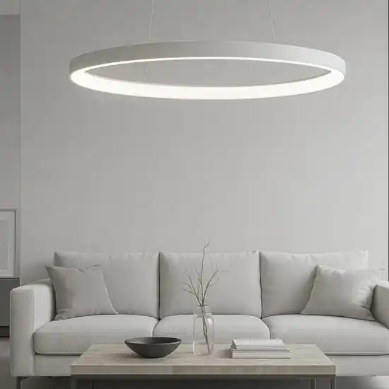 Must-Have Lampadario titanio ovale led 40w 3000k 4000k vivida lifering-o