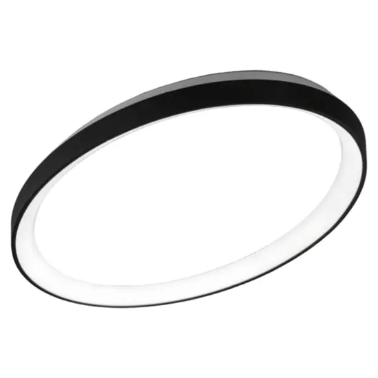 Offerta Limitata Plafoniera ovale nera led 40w 3000k 4000k dimmerabile vivida lifering