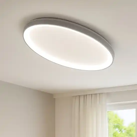 Esclusivo Plafoniera led 80w vivida lifering-o titanio 3000k 4000k dimmerabile