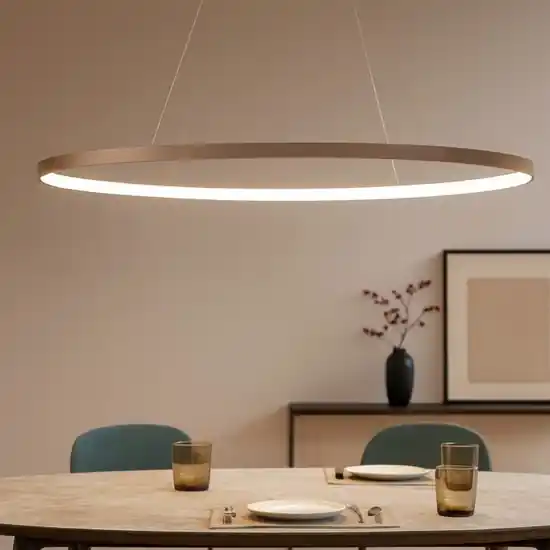 Lampadario ovale sabbia moderno vivida lifering-o led 80w 3000k 4000k Quantità Limitata