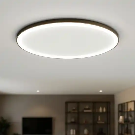 Plafoniera ovale bronzo led 80w 3000k 4000k dimmerabile vivida lifering-o Vendita Finale