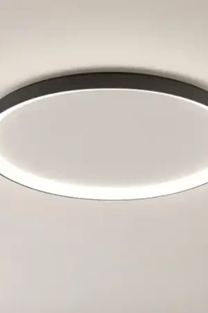Vivida lifering-o plafoniera ovale nera moderna led 80w 3000k 4000k Popolare