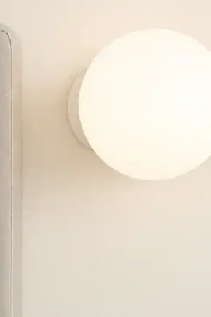 A Buon Prezzo Mapa ap1 d10 applique camera da letto sfera di vetro bianco