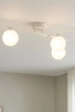 Atlas pl3 ideal lux plafoniera moderna sfere vetro bianco Consegna Rapida