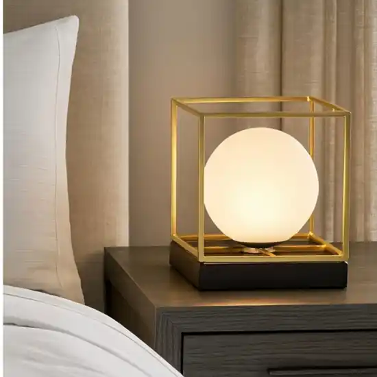 Ideal lux lingotto tl1 small abat-jour per comodini camera da letto albergo ottone Compra Oggi Stesso