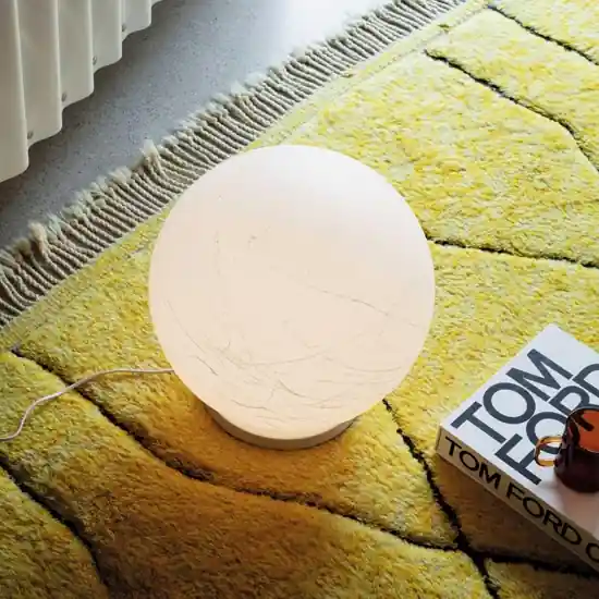 Nuova Collezione Carta pt1 d30 lampada da terra sfera ideal lux