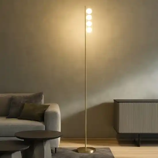 Must-Have Lampada da terra ping pong pt4 ideal lux ottone led 11w 3000k