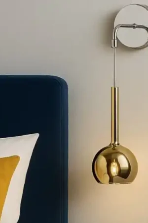 Applique pendente per camera da letto sfera vetro oro toplight Soddisfatti O Rimborsati