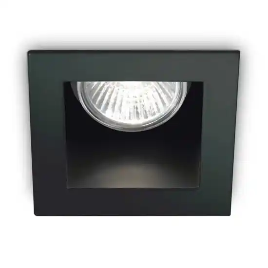 Vendita Finale Ideal lux funky fi faretto nero quadrato da incasso per controsoffitto