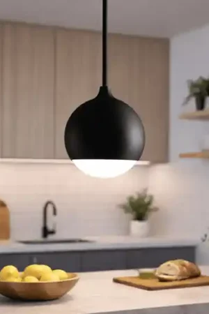 Affare Lampada a sospensione sfera nero led 3000k vivida shallow