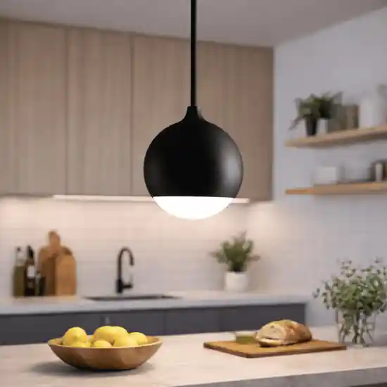 Affare Lampada a sospensione sfera nero led 3000k vivida shallow