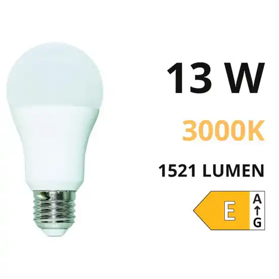 Life lampadina e27 13w 3000k 1521lm 290 goccia 39.920315c30 Non Perdere
