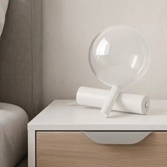 Reso Gratuito Abat jour da comodino led 6w 3000k bianca rossini tab linea light codice ca148fwhwdi