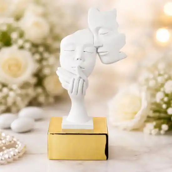 Acquista Ora Bomboniera matrimonio bongelli preziosi volti oro moderna