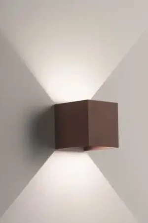 Life applique cubo da esterno led 7w 4000k marrone fp Acquista Ora