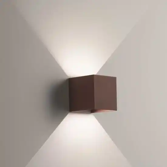 Life applique cubo da esterno led 7w 4000k marrone fp Acquista Ora