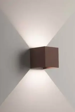 Life applique da esterno cubo marrone led 7w 3000k fp Ultimissimo Modello