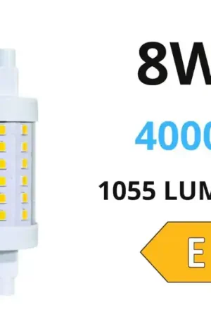 Life lampadina r7s led 8w 4000k 78mm 1055lm ottica 360 Saldi