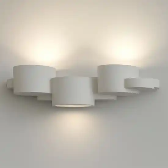 Chio sforzin applique di gesso design moderna bianca Offerta Speciale