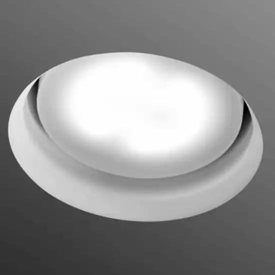 Faretto tondo in gesso da incasso per cartongesso sforzin filiatra Offerta