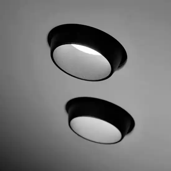 Sforzin lelanto faretto nero da incasso per controsoffitto luci orientabili Reso Gratuito
