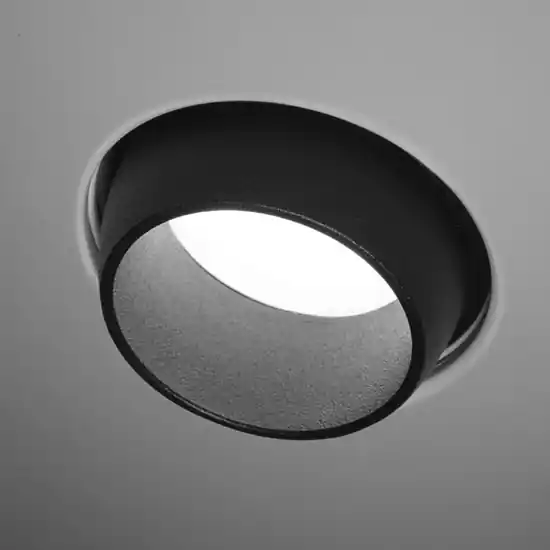 Compra Oggi Stesso Faretto in gesso da incasso a soffitto nero sforzin lelanto