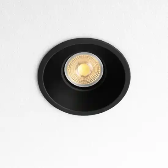 Pagamento Sicuro Faretto isyluce da incasso a soffitto rotondo nero