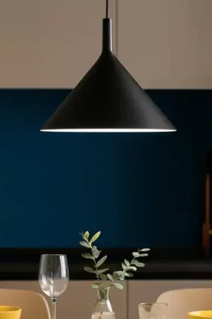 Gea luce lampadario da cucina nero cono barbie Prezzo Ridotto