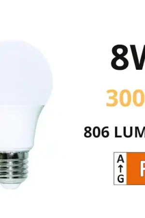Life lampadina led e27 goccia bianca 8w 3000k 806lm ottica 310 Consegna Rapida