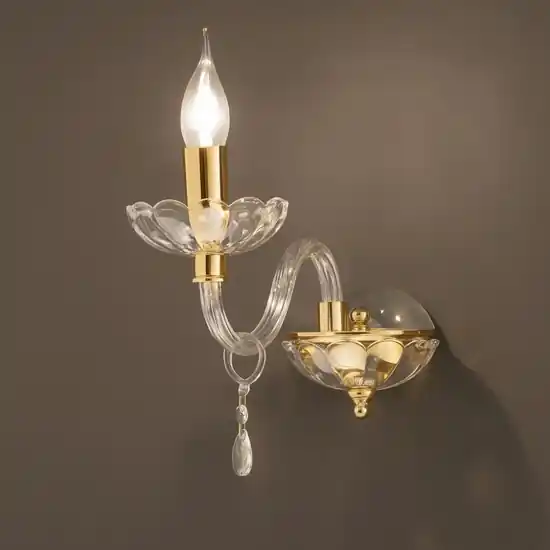 Offerta Ondaluce brigida applique braccio vetro cristallo