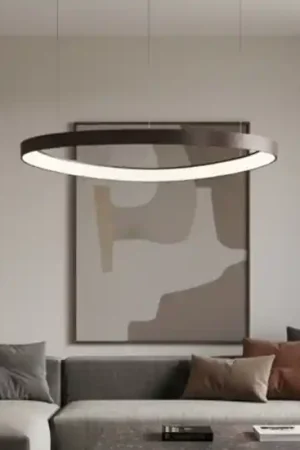 A Buon Prezzo Lampadario per soggiorno moderno marrone led 48w 3000k dimmerabile