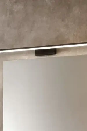Spedizione Espresso Eglo pandella applique nero per specchio da bagno led 11w 4000k