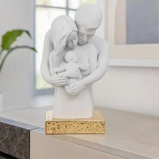 Acquista Ora Scultura moderno soprammobile busto famiglia oro bongelli preziosi