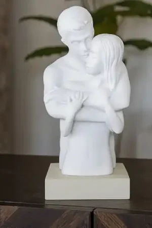 Acquista Ora Busto coppia innamorati bongelli preziosi soprammobile nocciola
