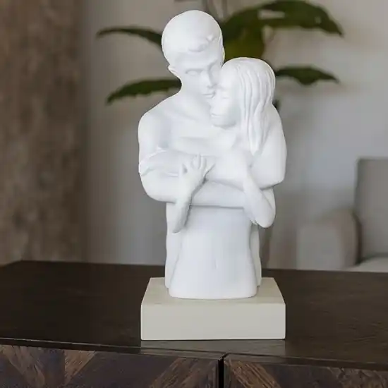 Acquista Ora Busto coppia innamorati bongelli preziosi soprammobile nocciola