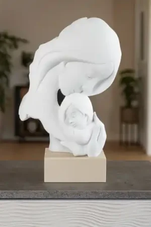Acquista Ora Bongelli preziosi scultura maternita face bianca base nocciola