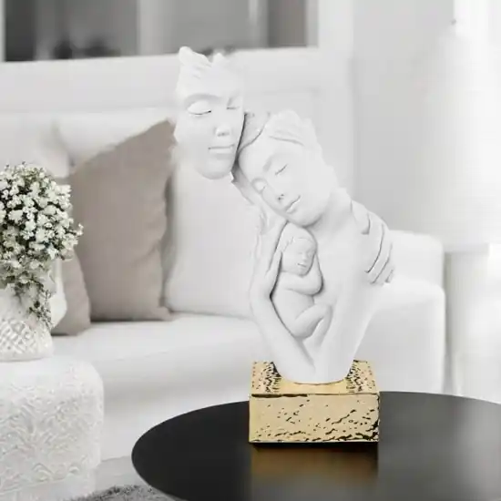Ultime Pezzi Bongelli preziosi scultura h39 famiglia moderna base oro
