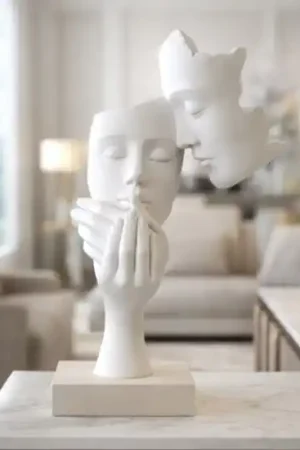 Ultime Pezzi Bongelli preziosi scultura face volti moderna base nocciola