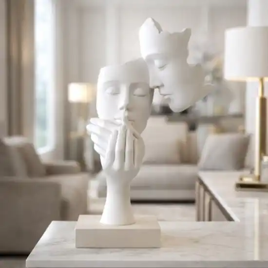 Ultime Pezzi Bongelli preziosi scultura face volti moderna base nocciola