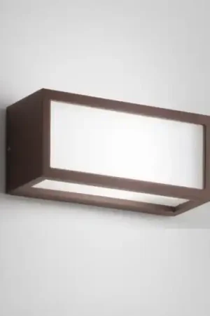 Scelto Dai Clienti Isyluce deco applique da esterno led 18w 4000k marrone corten
