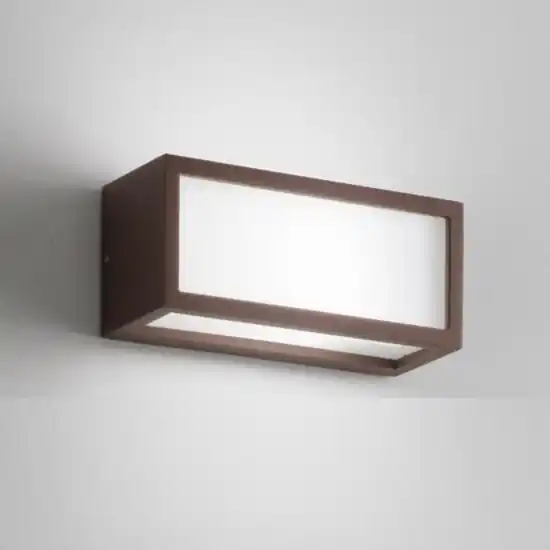 Scelto Dai Clienti Isyluce deco applique da esterno led 18w 4000k marrone corten