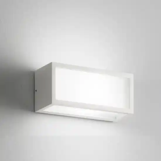 Economico Isyluce applique per esterno led 18w 4000k deco bianco moderna