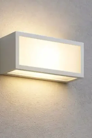Vendita Finale Isyluce deco applique da esterno led 18w 3000k bianca moderna