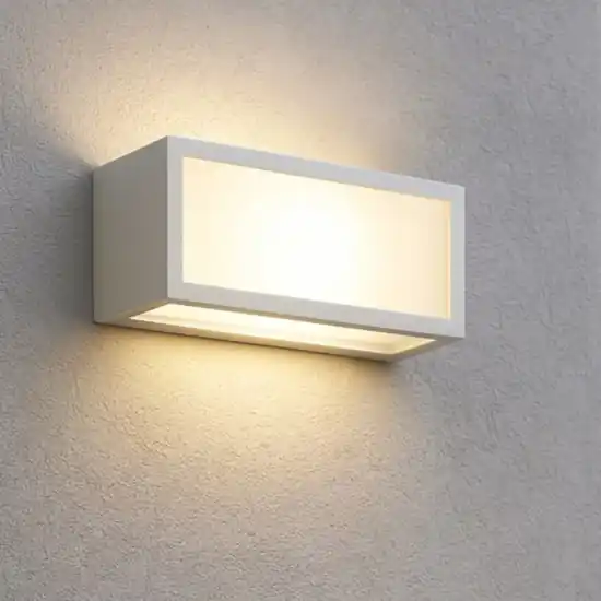 Vendita Finale Isyluce deco applique da esterno led 18w 3000k bianca moderna