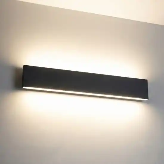 Ultime Pezzi Applique led 18w 3000k antracite moderno rettangolare