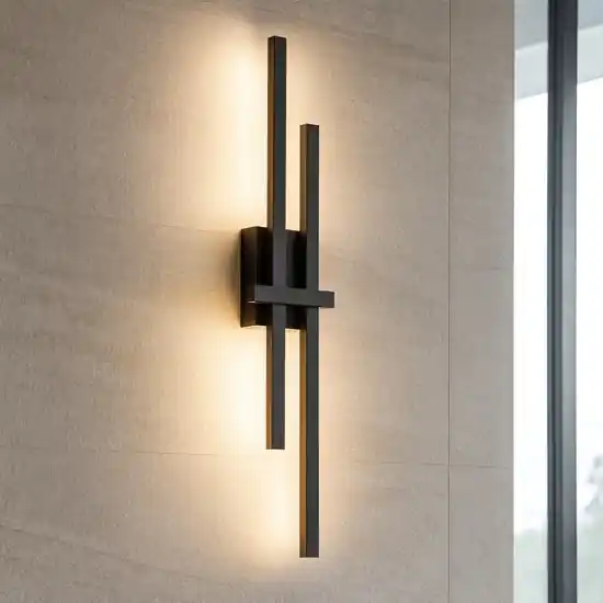 Applique led 12w 3000k nero design moderna per interni Affare