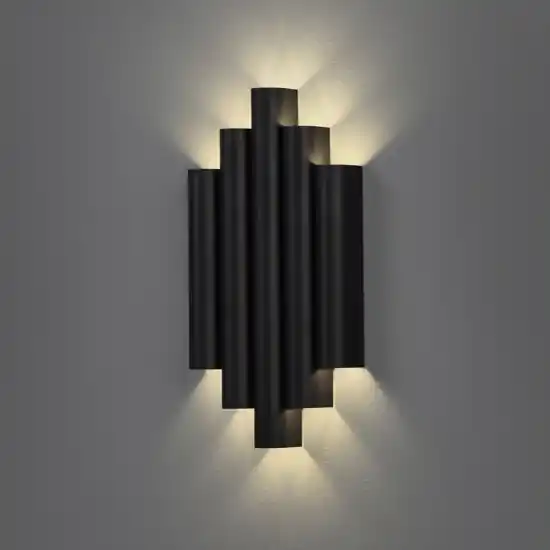 Applique led 21w 3000k design elegante nero moderna per salone Ultimissimo Modello