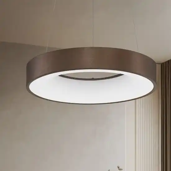 Occasione Lampadario anello 38 cm led 30w 3000k marrone dimmerabile moderno
