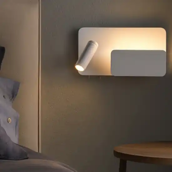 Offerta Speciale Applique bianca per testata camera da letto sinistro multifunzione luce da lettura