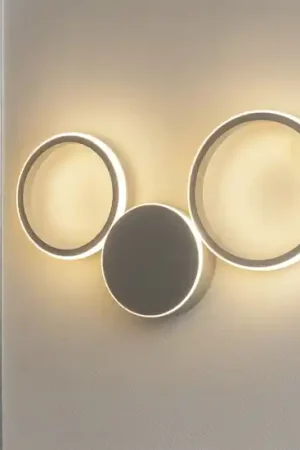 Applique moderna ap pois ondaluce led 20w 4000k silver Offerta Speciale